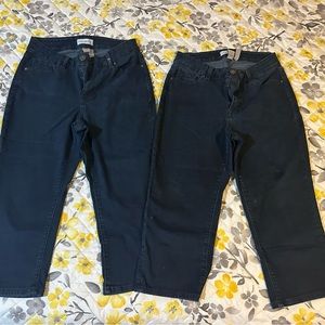 Lane Bryant size 14 curvy fit high rise pedal crop